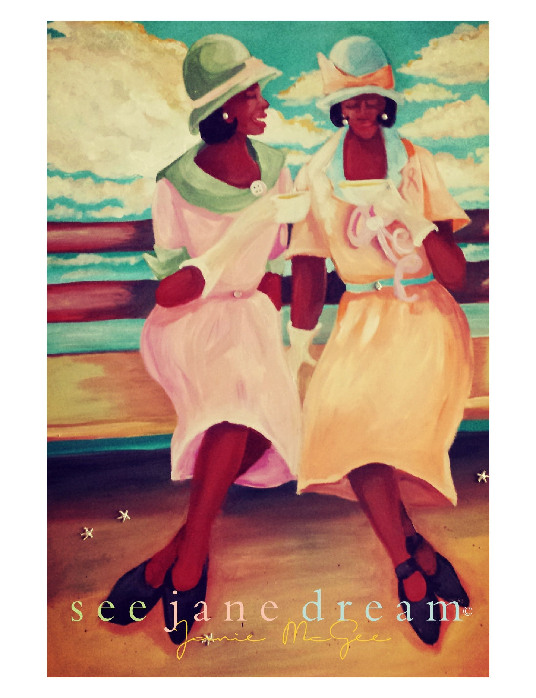 Pink Prayer Mamie Talk Print 16x20