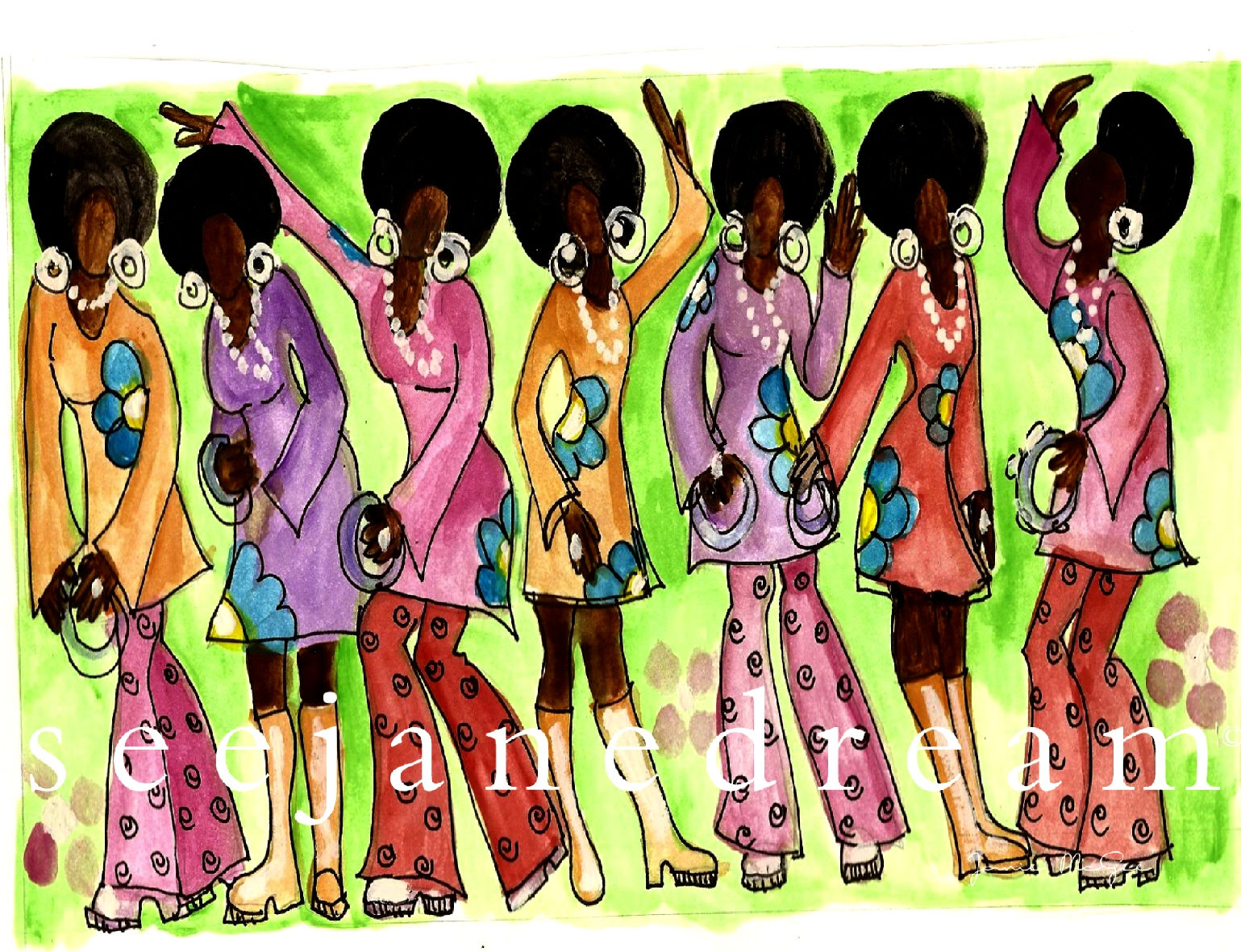 Church Lady Groove  Print 8x11