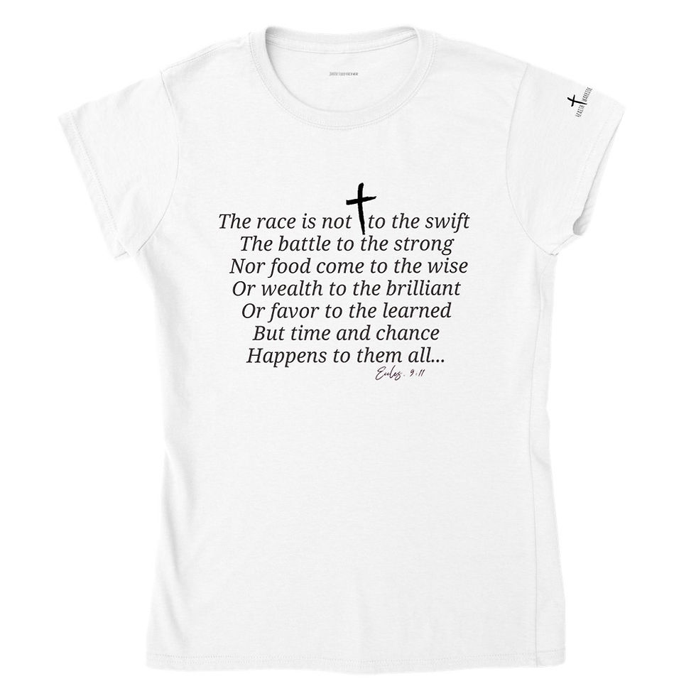 Thumbnail: Time and Chance T-Shirt Classic Womens Crewneck T-shirt