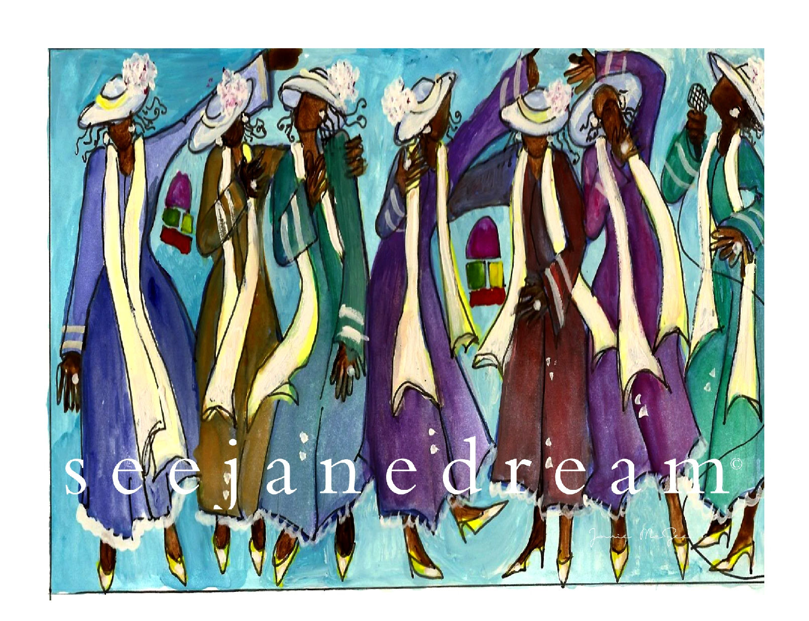 Church Lady Choir  Print 8x11