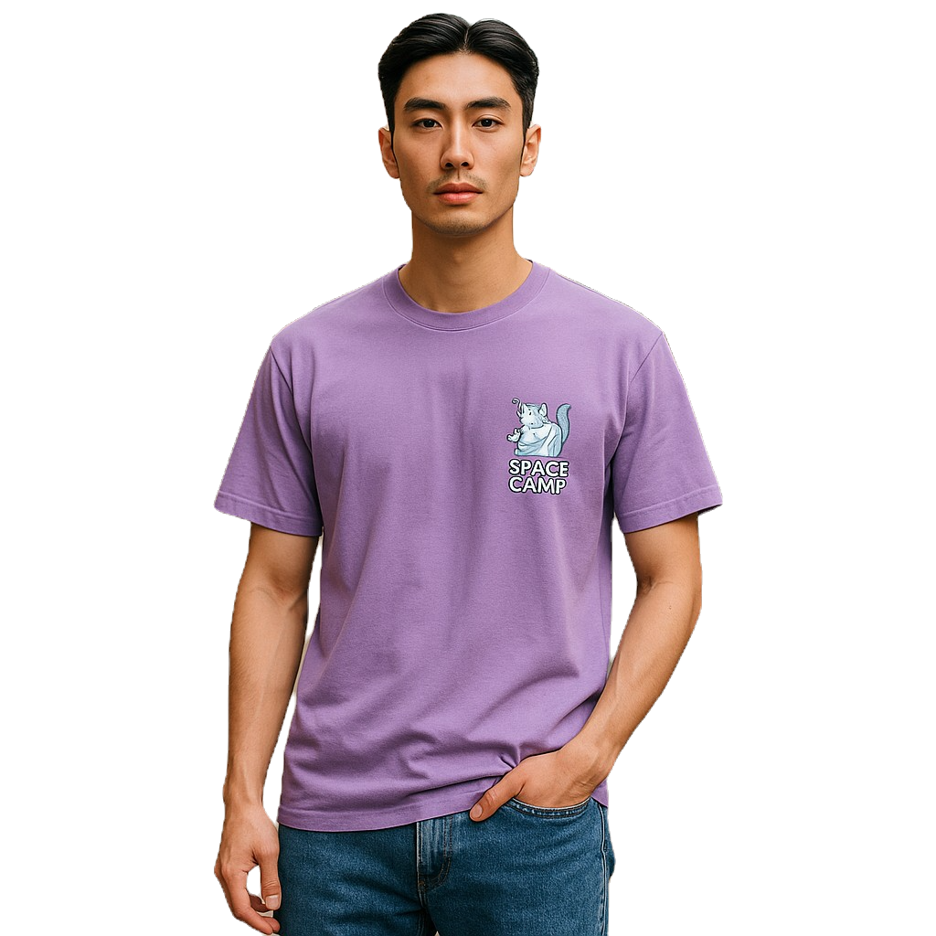 Lilac unisex round neck