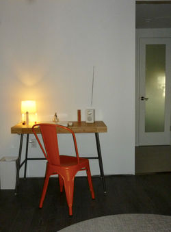 Renovated basement office space