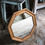 Miniature : Petit miroir en bois en hexagone