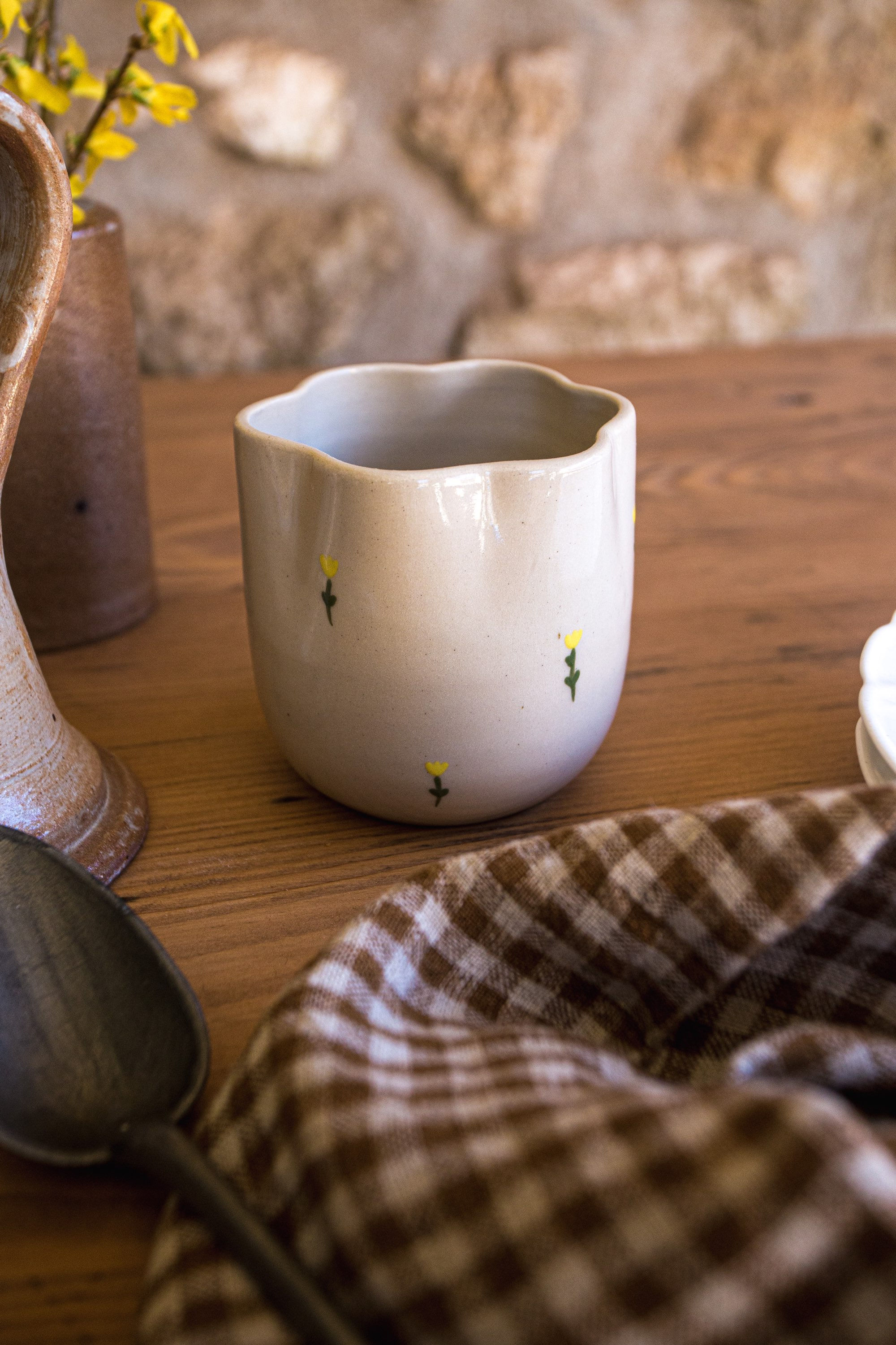 Tasse capucine à tulipes - Greenie deco