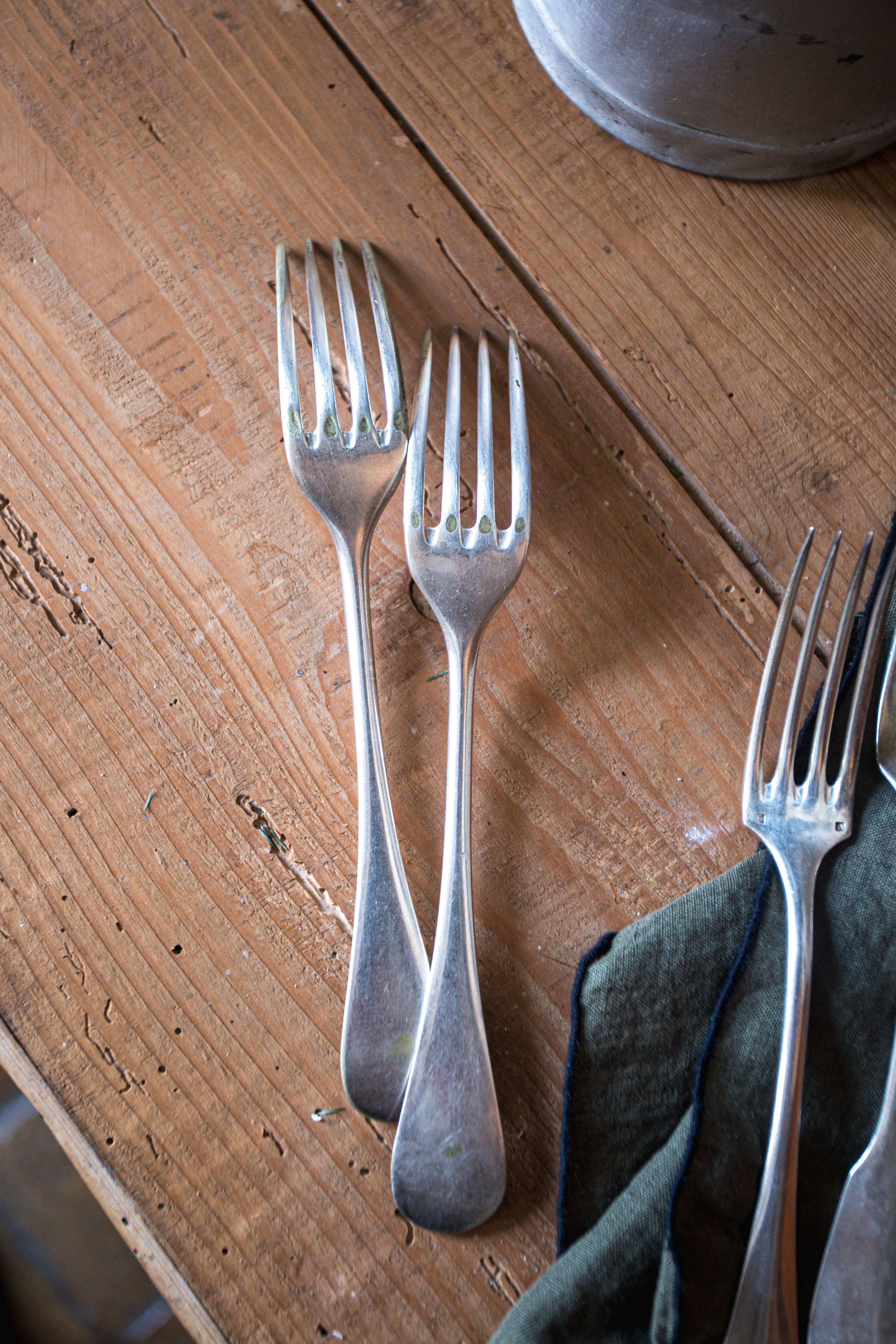 Fourchettes en métal blanc1904 - Boulenger