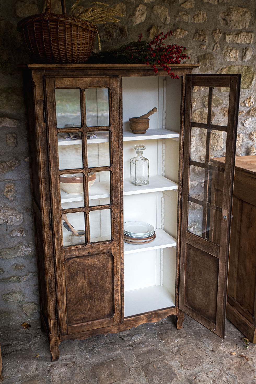 Miniature : Petite vitrine ancienne 