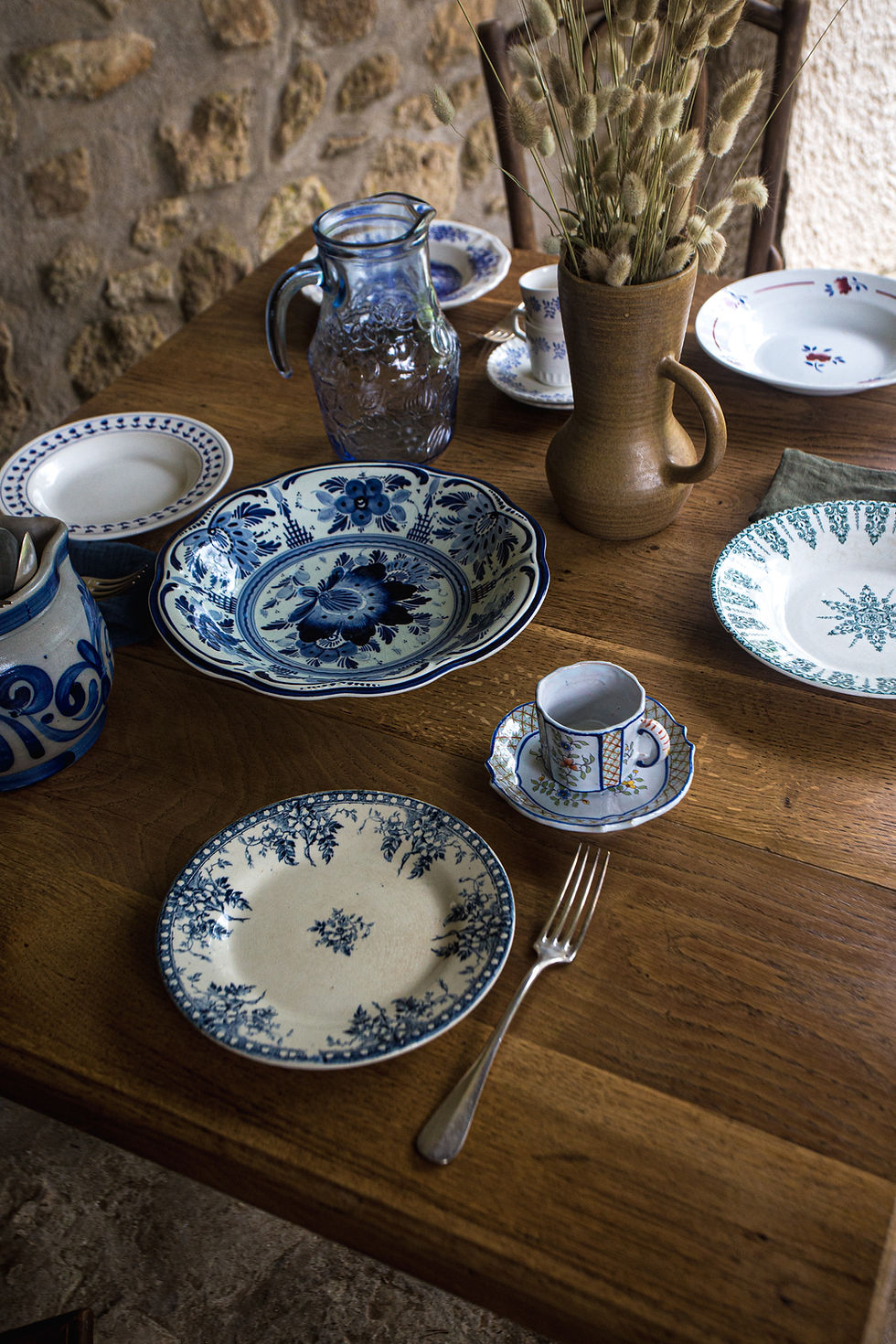 decoration bleu azur broc et bois brocante en ligne