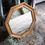 Miniature : Petit miroir en bois en hexagone