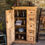 Miniature : Armoire atypique en pin massif
