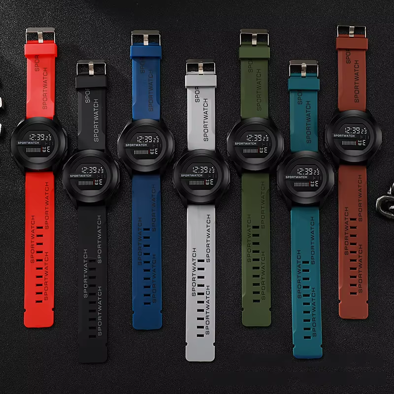 Thumbnail: Sport Electronic Watch for Man Luxury Digital Wristwatch Stopwatch Luminous with