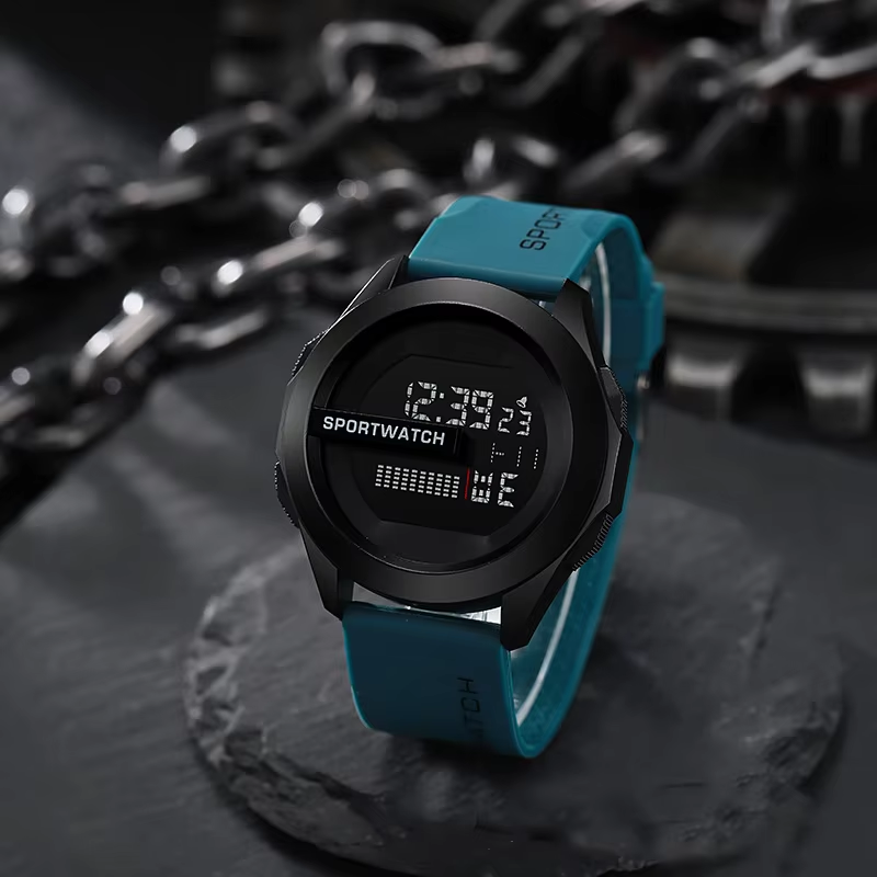 תמונה ממוזערת: Sport Electronic Watch for Man Luxury Digital Wristwatch Stopwatch Luminous with