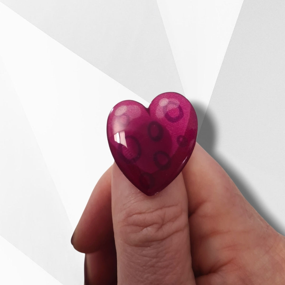 Anillo Corazón morado