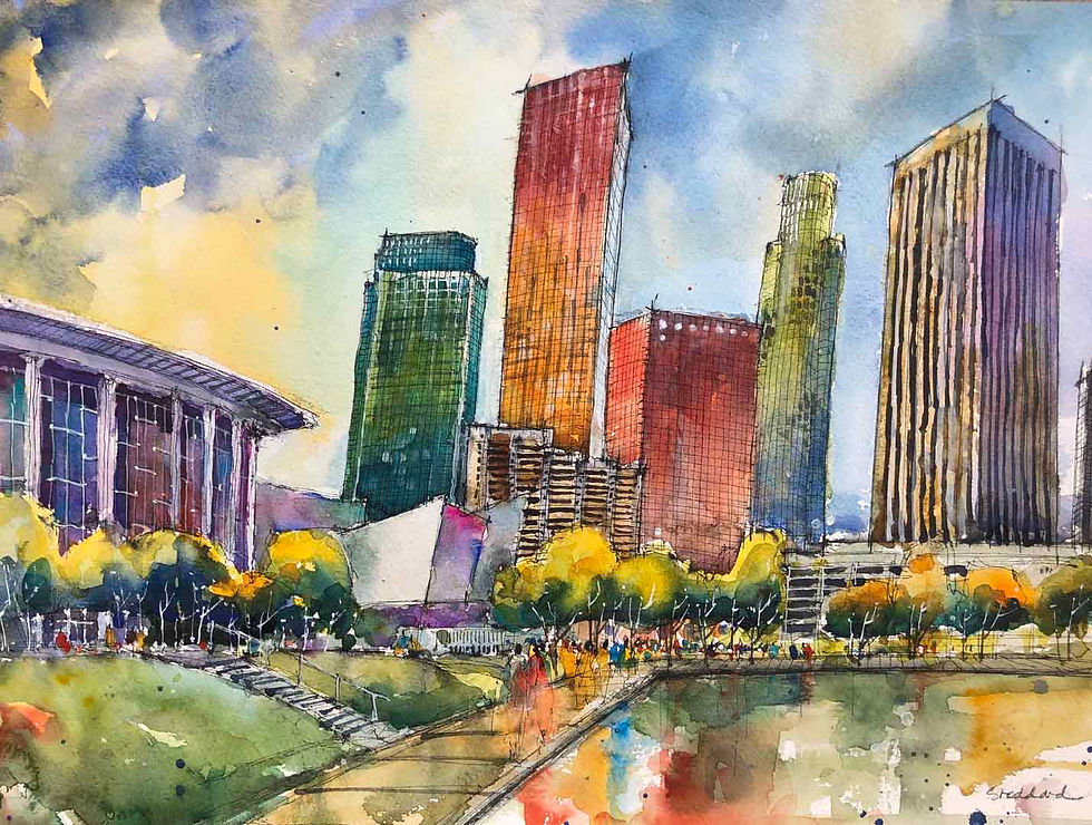 Downtown From Music Center