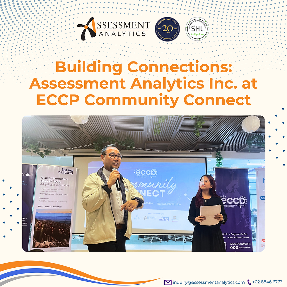 Building Connections: Assessment Analytics Inc. at ECCP Community Connect