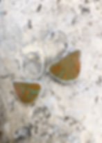 Thumbnail: Rusty Turquoise Mod Earrings