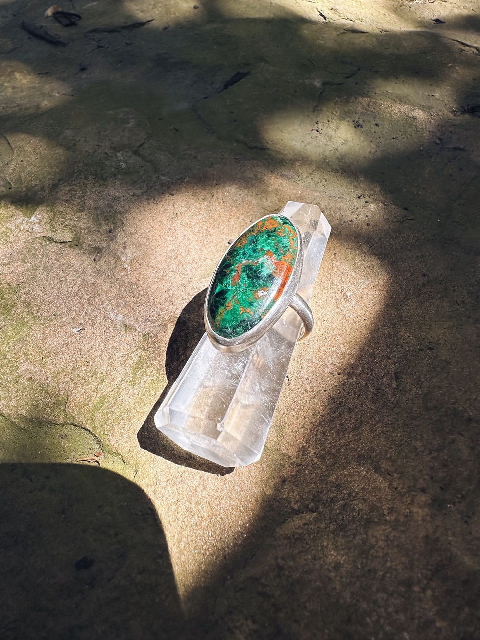 Thumbnail: Galactic Earth Azurite Malachite Oval Ring