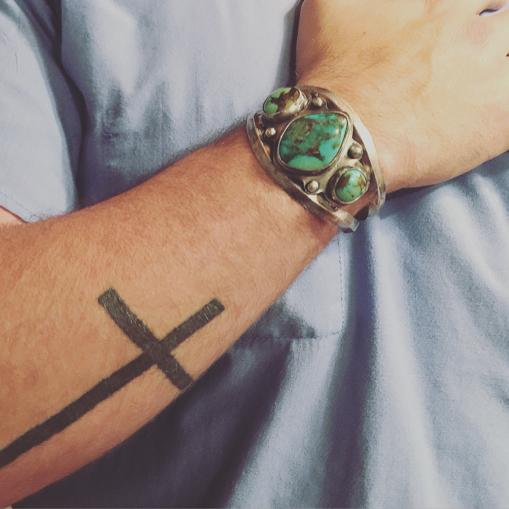 CustomRecreatedAntiqueTurquoiseCuff