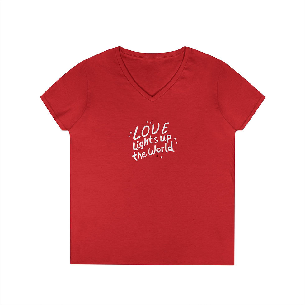 Thumbnail: Love Lights Up The World V-Neck T-Shirts