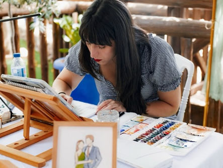 sara perez ilustradora en bodas castellon
