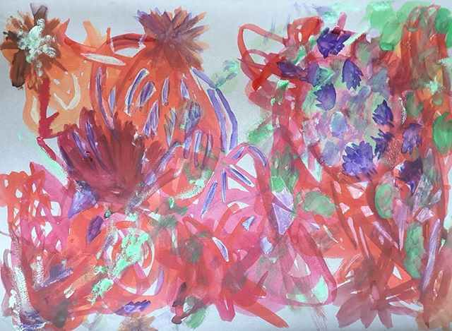 motifs végétaux / papier 30x40