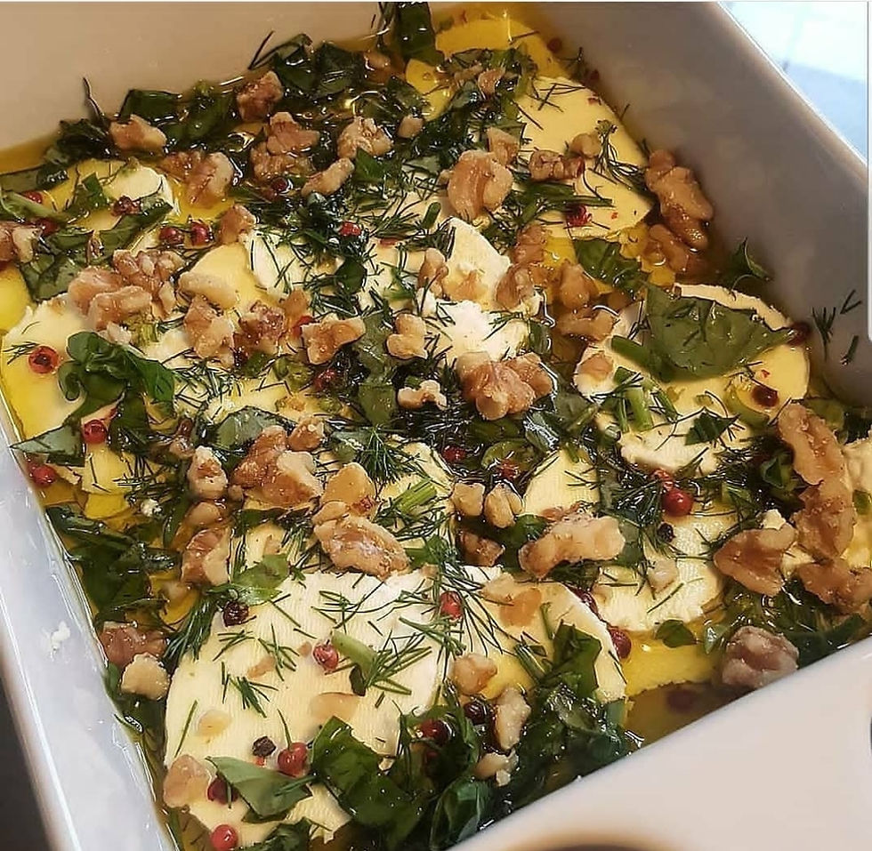 Krishna's Sliced Goat Cheese Dip