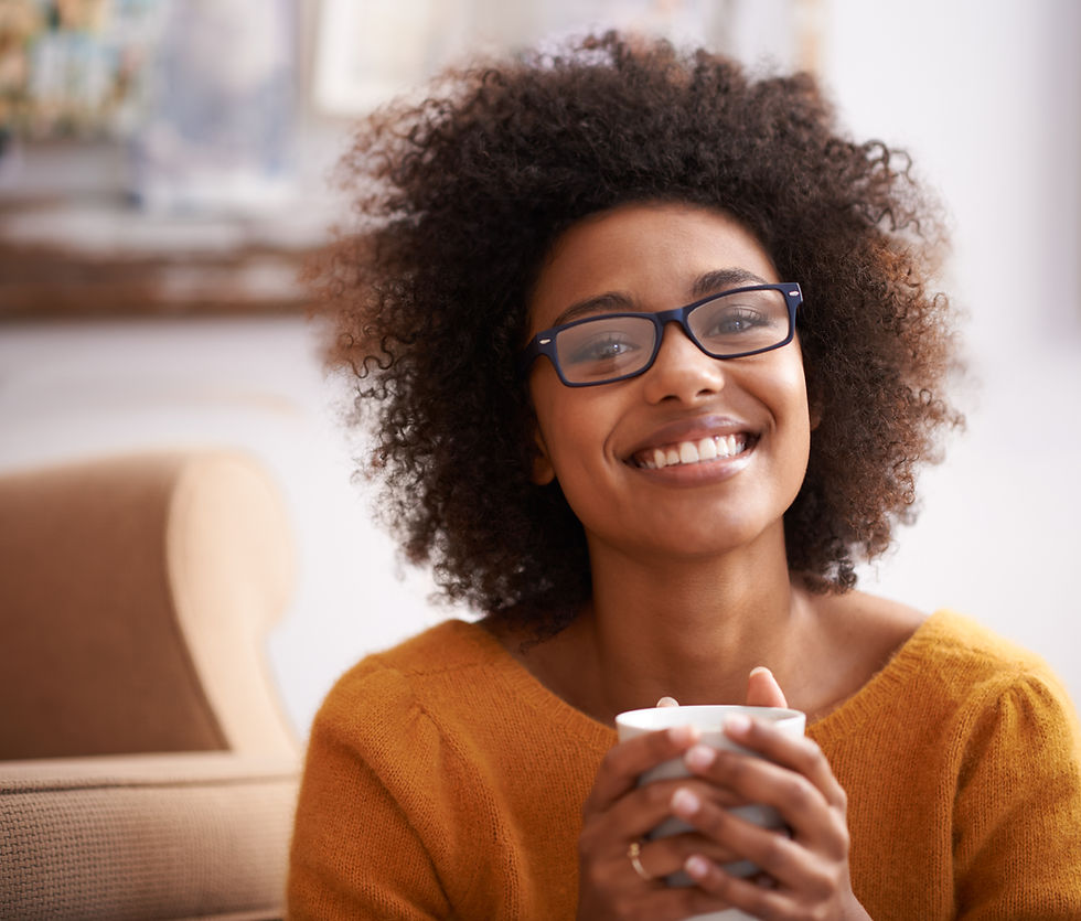 Smiling Woman Relaxing