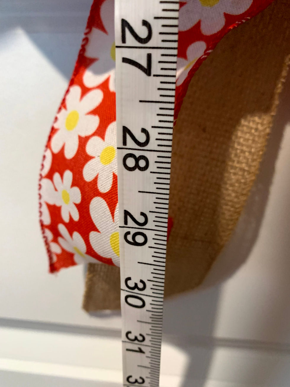 Thumbnail: Red Daisy Burlap FarmhouseWreath