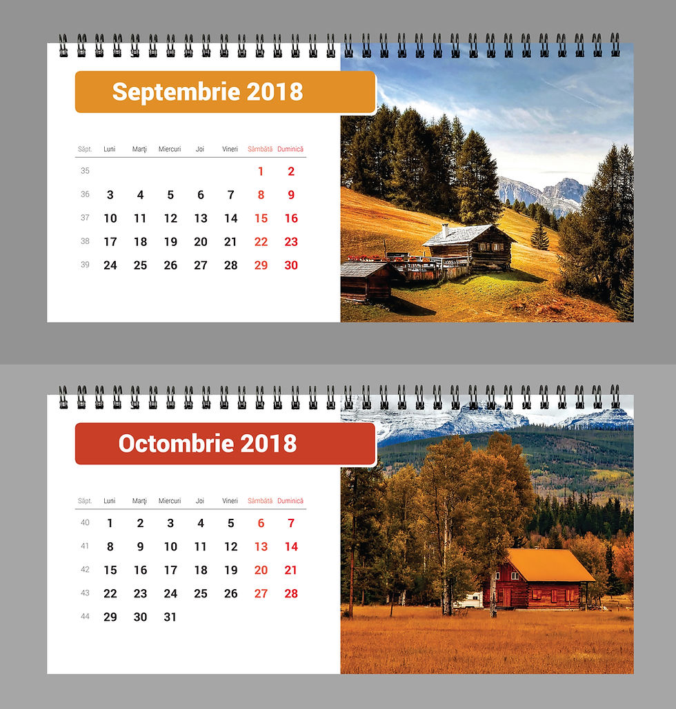 Miniatură: Calendar - Peisaje