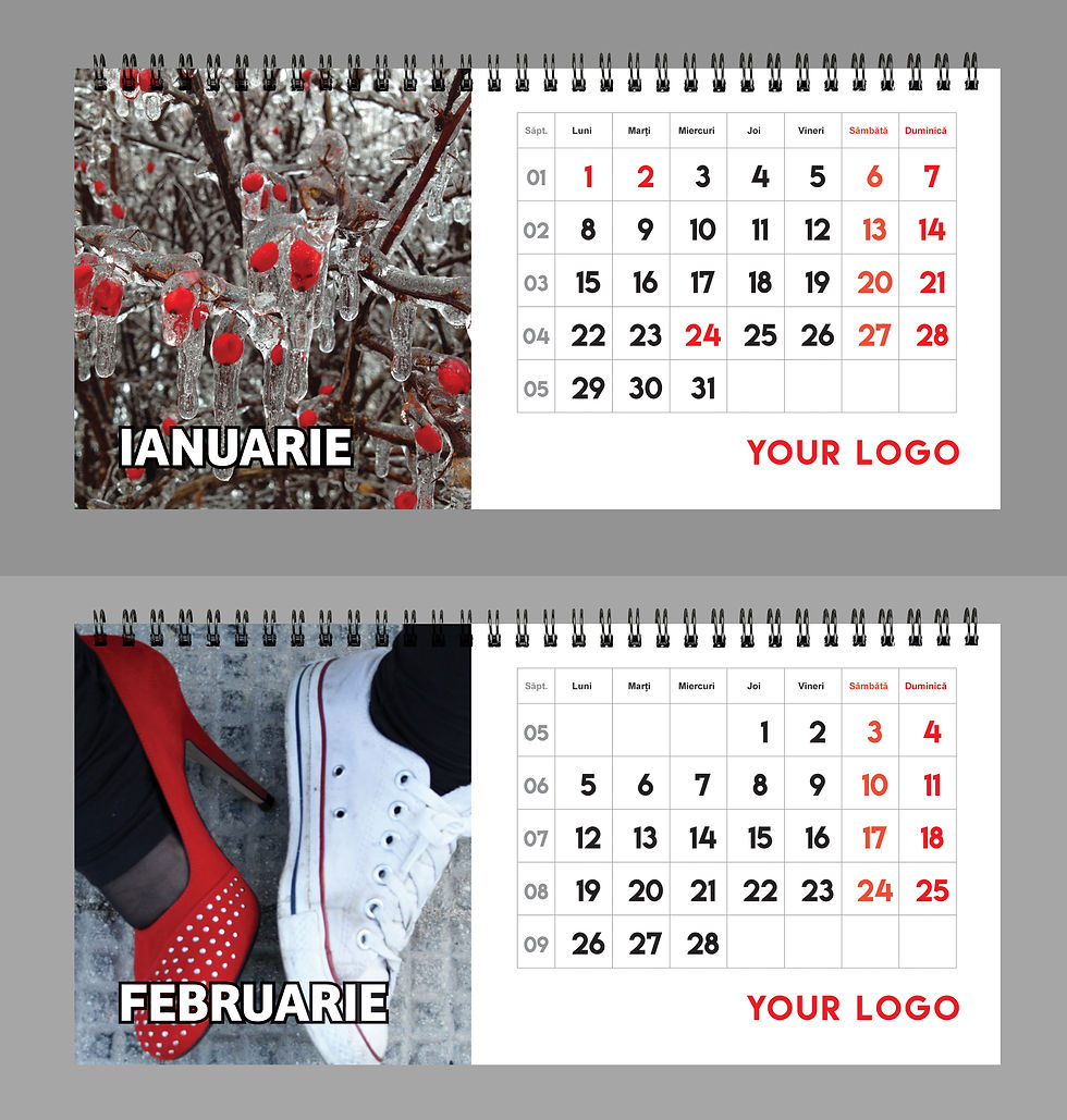 Miniatură: Calendar - Rosu si Negru