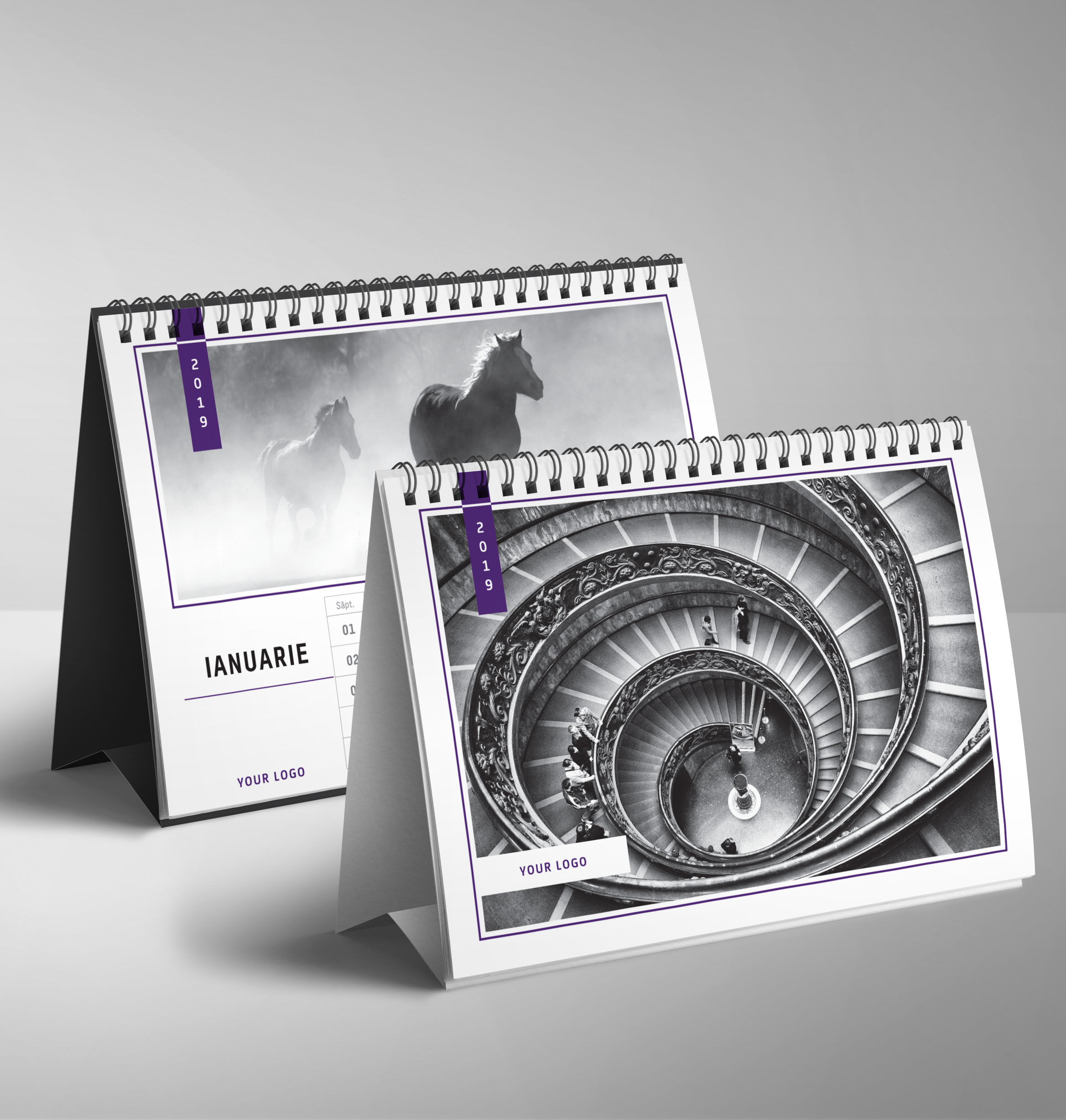 Calendar Imagini Alb Negru - Landscape