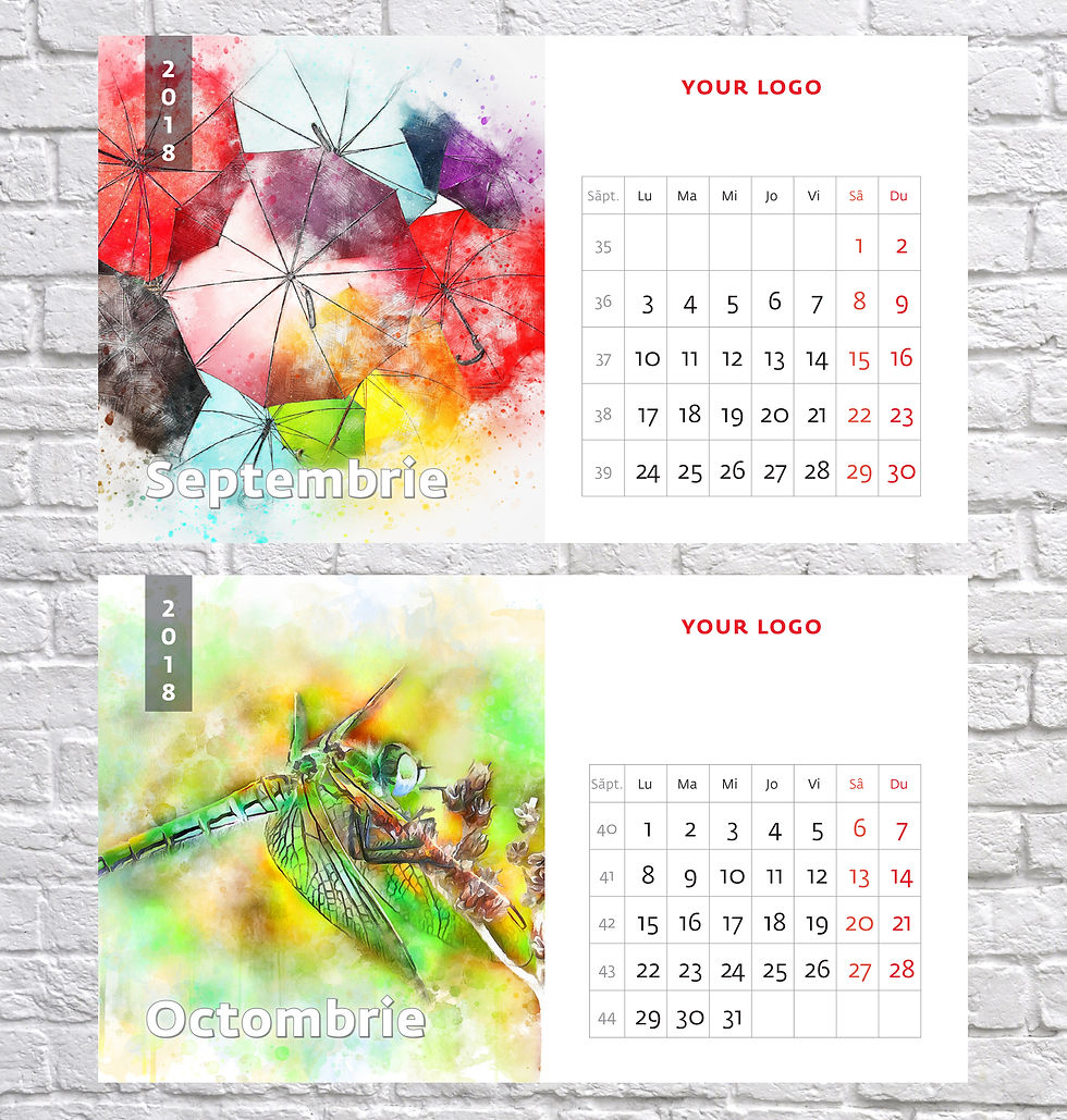 Miniatură: Calendar - Imagini Acuarela