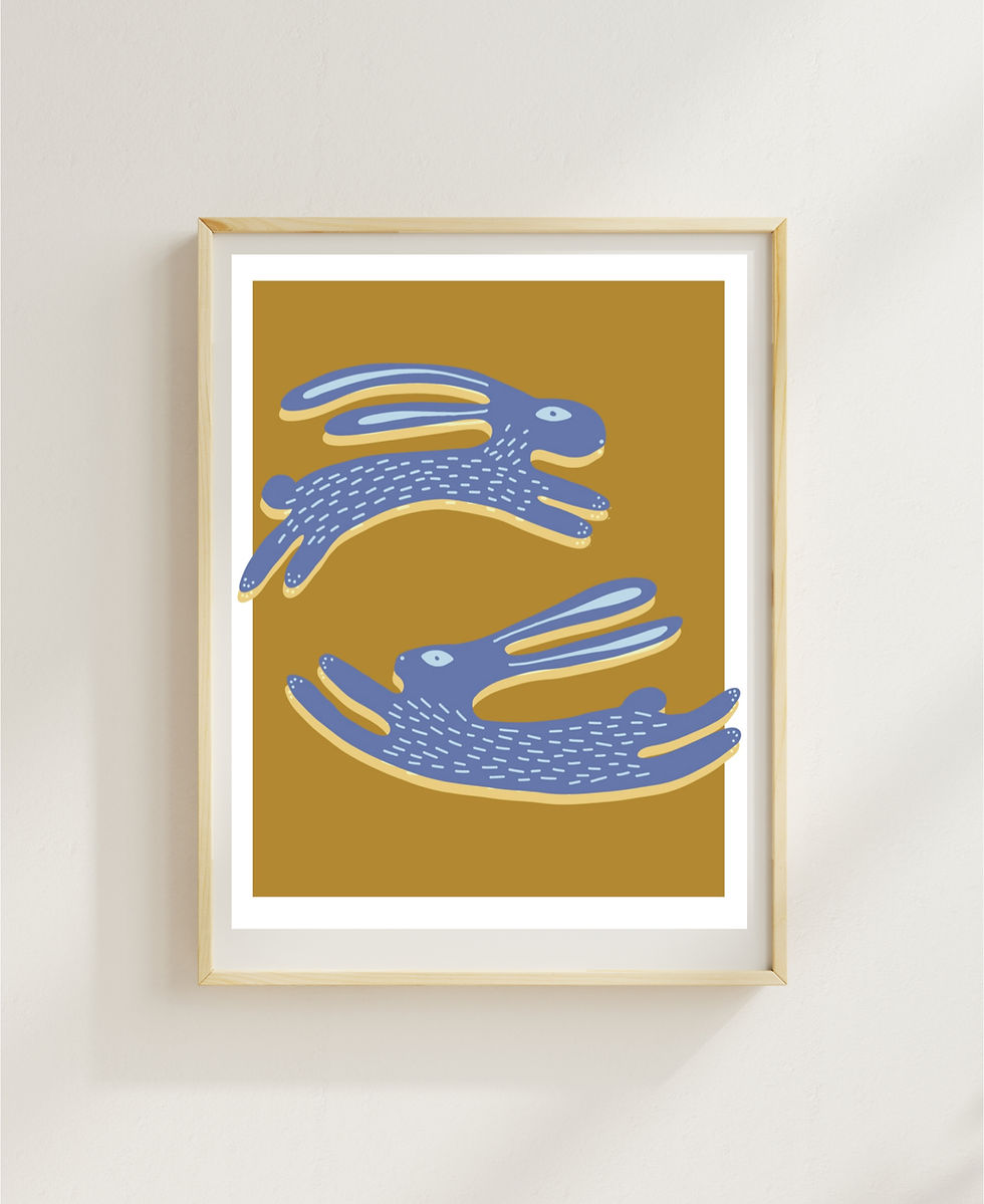 Thumbnail: Bunnies Art Print