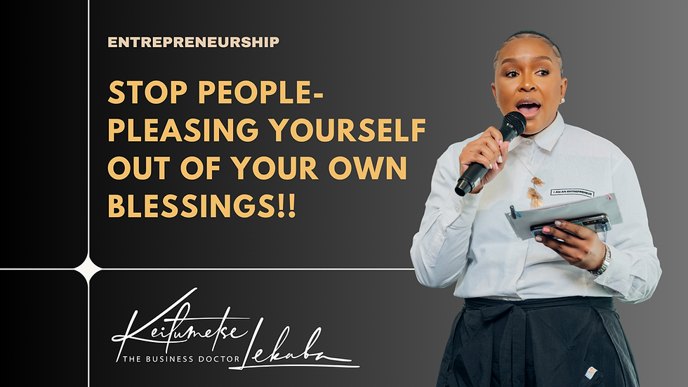 Stop People-Pleasing Yourself Out of Your Own Blessings