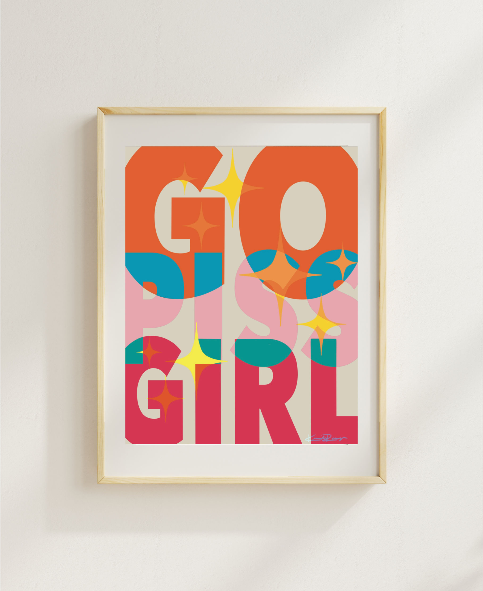 Go Piss Girl Art Print