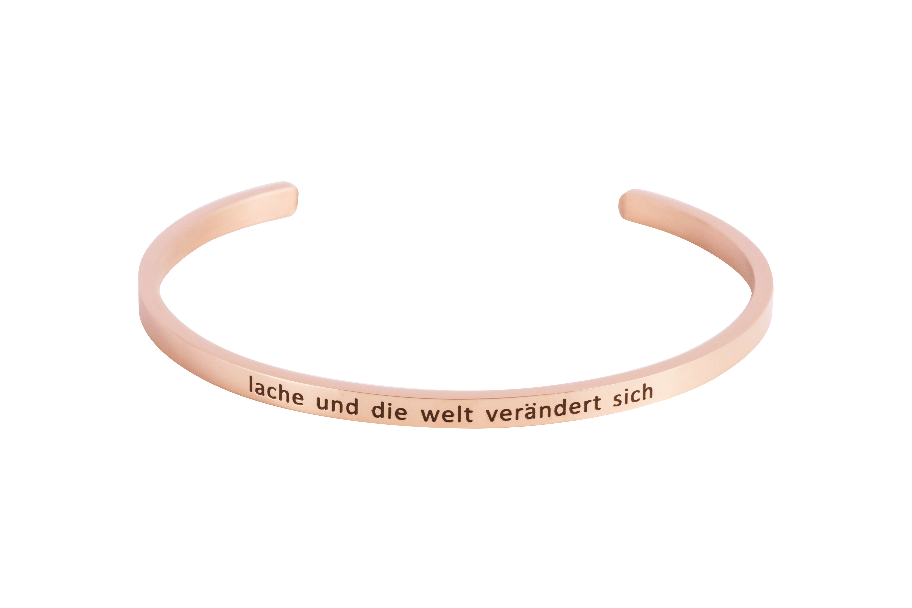 Armcandy "lache und die welt verändert sich" ROSÉGOLD