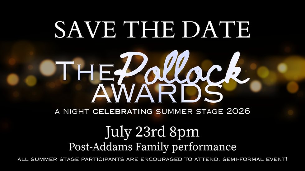 The Pollock Awards | End of Summer Celebration | July 23rd 8pm