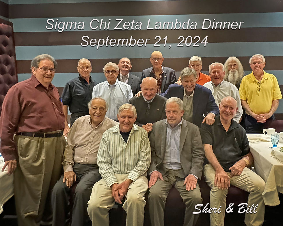 Signa Chi Brothers Dinner Sept 2024 (Photography by Sheri & Bill)