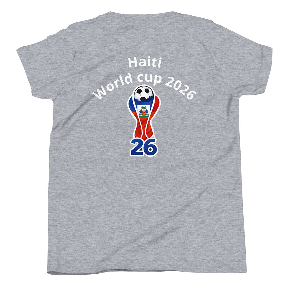 Thumbnail: Haiti 2026 world cup Youth Short Sleeve T-Shirt