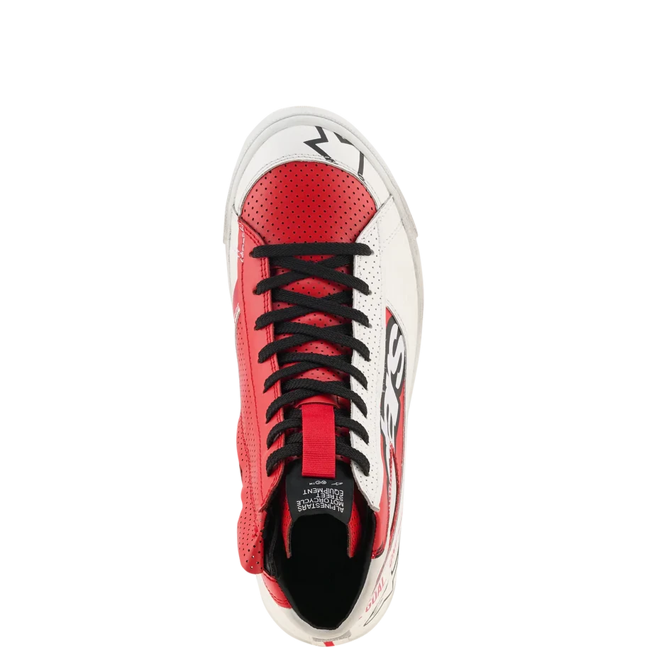 CHAUSSURES ALPINESTARS STATED FLAIR BLANC/ROUGE