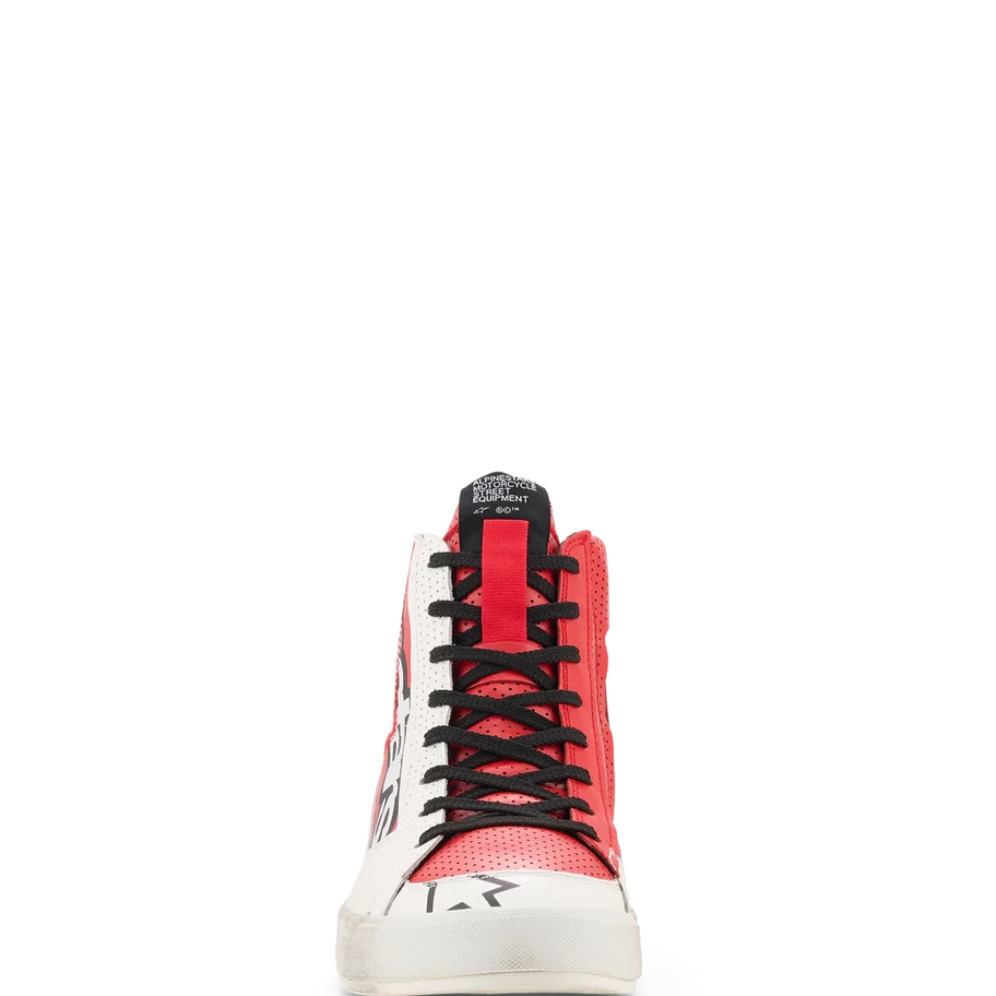 CHAUSSURES ALPINESTARS STATED FLAIR BLANC/ROUGE