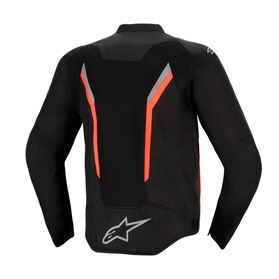 VESTE ALPINESTARS AIR VAST V3 NOIR/GRIS FONCÉ/ROUGE FLUO
