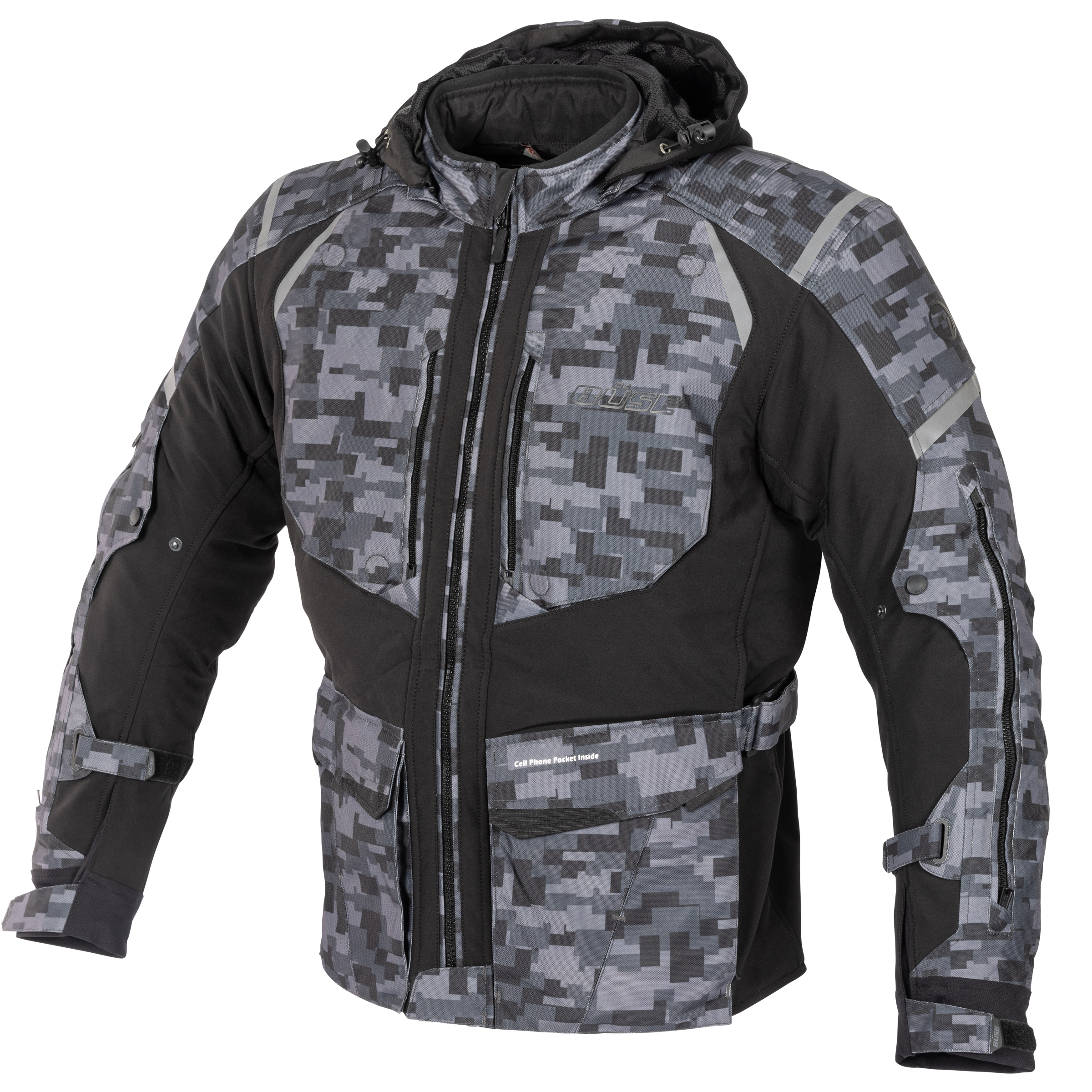 BÜSE BRISTOL VESTE TEXTILE CAMOUFLAGE VUE DE FACE