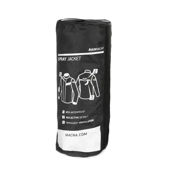 Miniature : MACNA SPRAY VESTE PLUIE NOIR VUE DE SAC