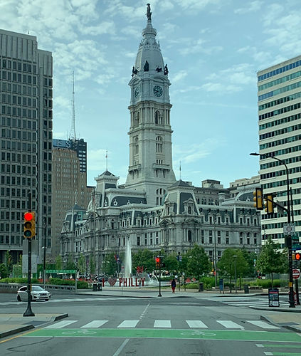 City Hall in Philadelphia is representative of Thomas's Time working in Hospitality on the East Coast. 