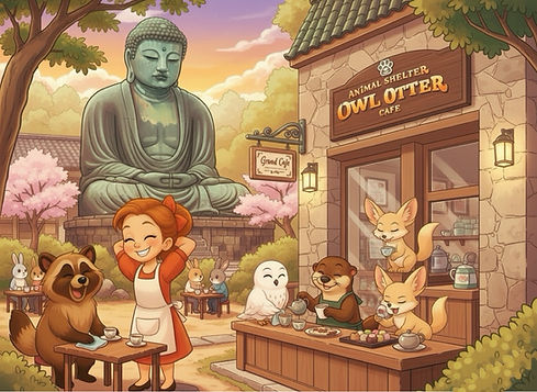 かわうそとふくろうのカフェ,kamakura.hase,owlcafe,ottercafe,.png