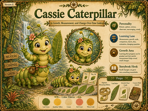 Cassie Caterpillar, Learning Trail Jungle World character