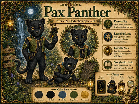 Pax Panther, Learning Trail Jungle World character
