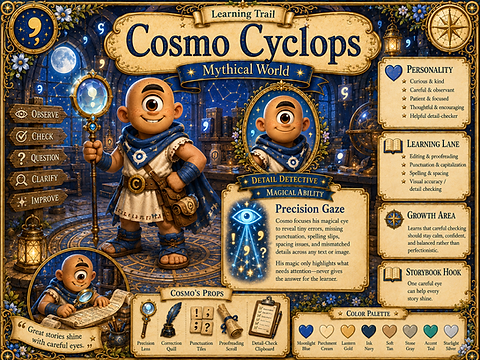 Cosmo Cyclops, Learning Trail Mythical World character
