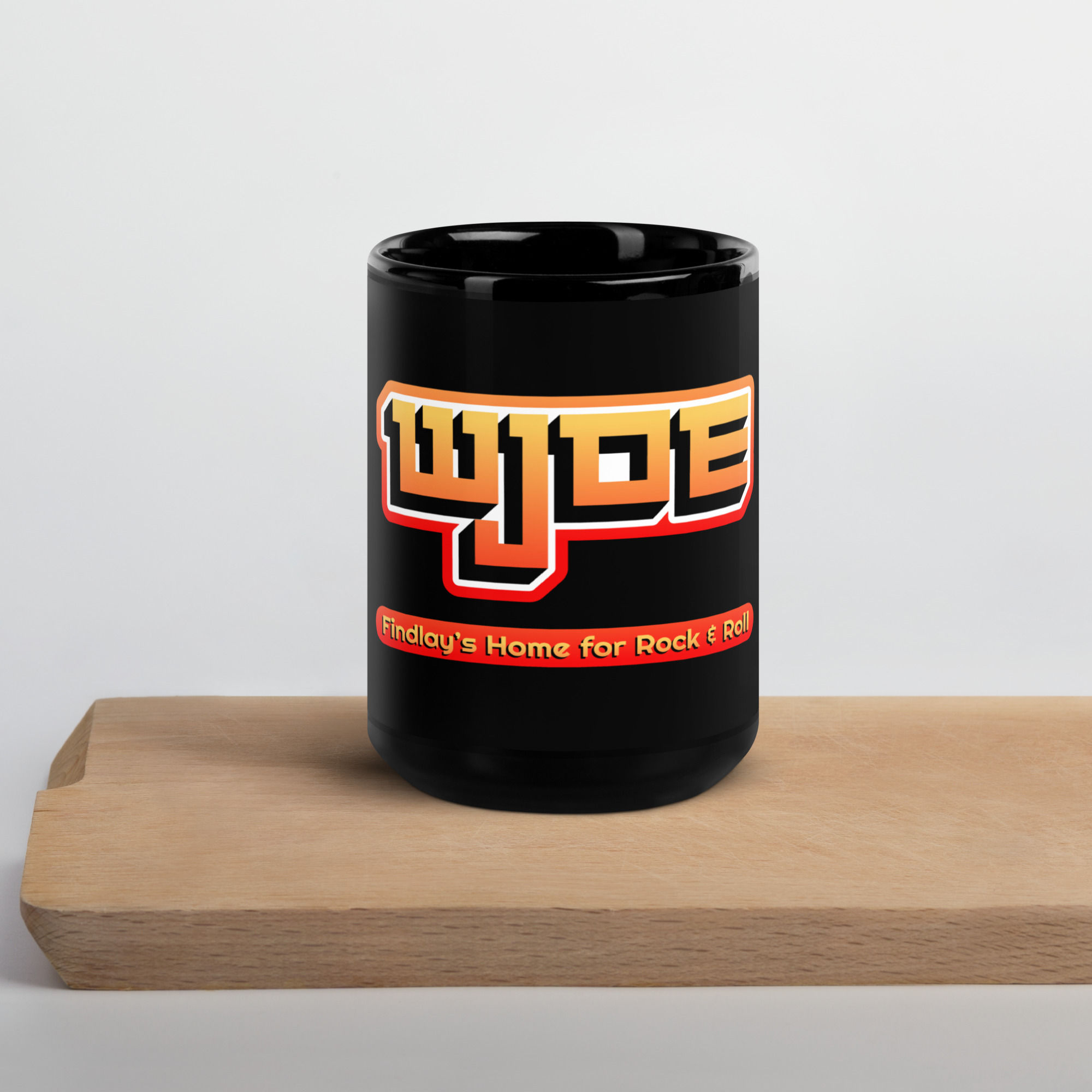 Black Glossy Mug (15 oz mug)