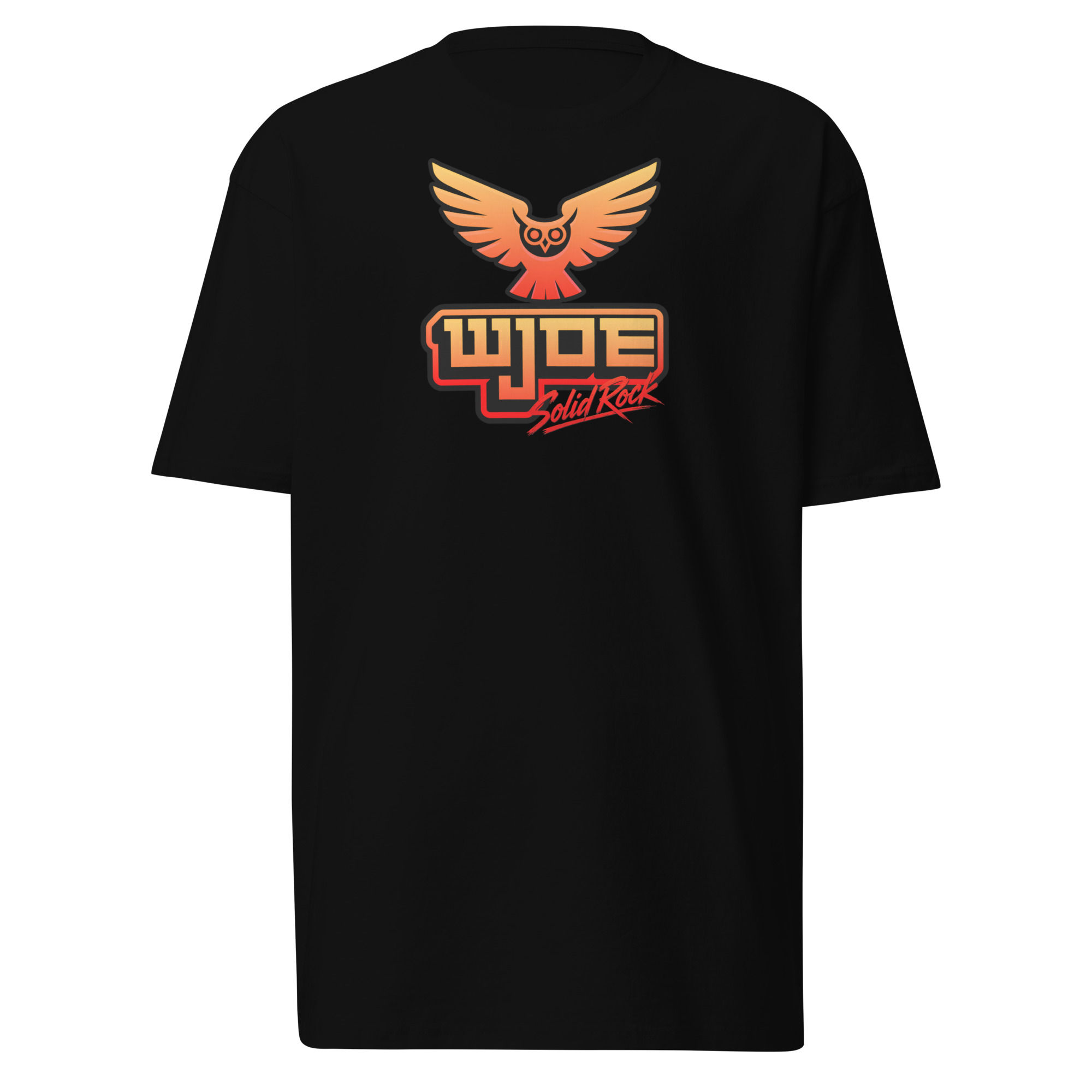 Men’s Premium Heavyweight Tee - WJOE Classic Amaris Logo